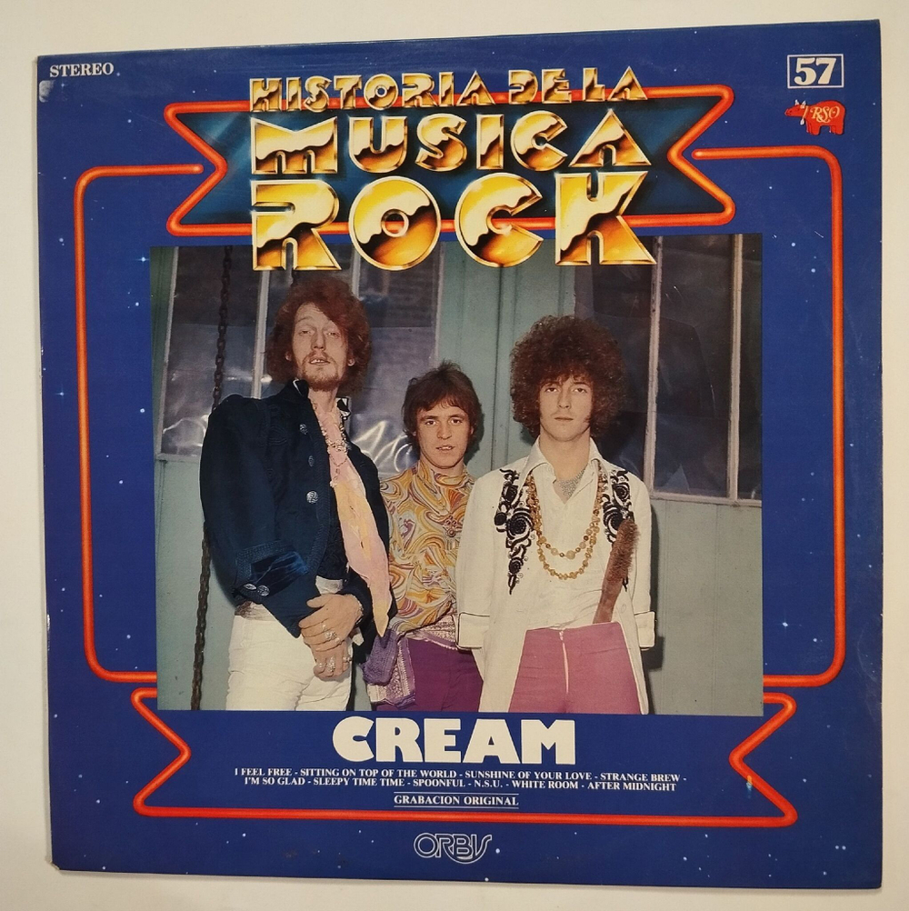 Винтажная виниловая пластинка LP Historia De La Musica Rock 57 Cream (Spain 1982)