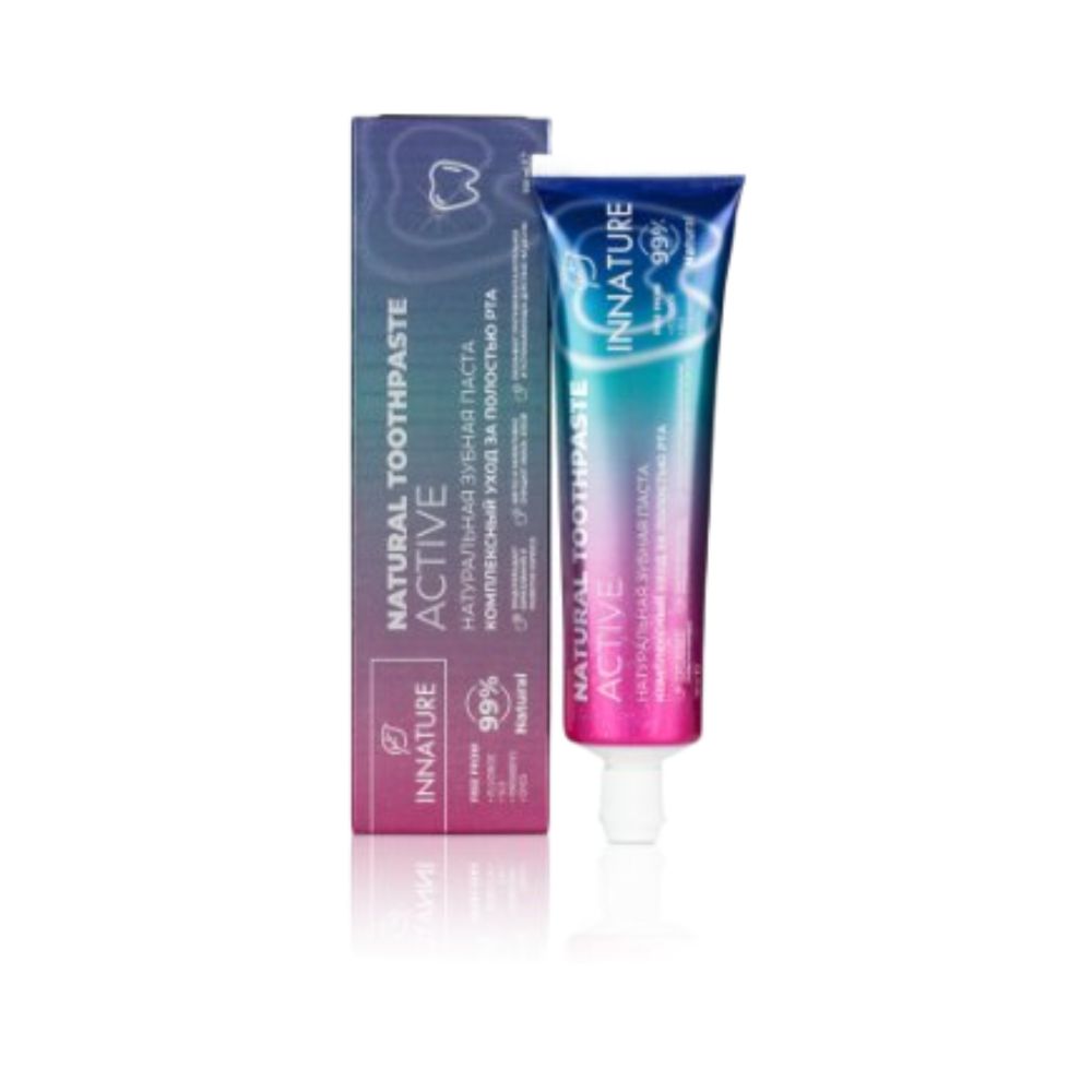 Натуральная зубная паста ACTIVE Комплексный уход за полостью рта 100 мл (INNATURE)