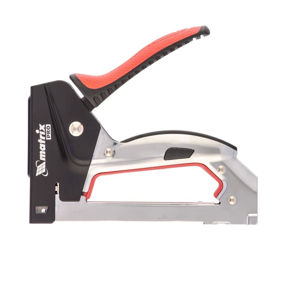 Степлер мебельный, тип скобы 53, 6-10мм, стальной, быстрая загрузка, PRO Matrix, 40916