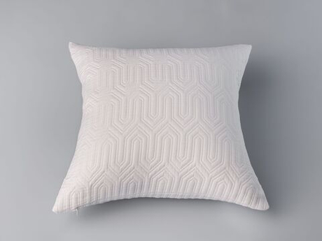 Покрывало 240х260 и 2 декоративные подушки 45х45 Claire Batiste Klee Greg белые