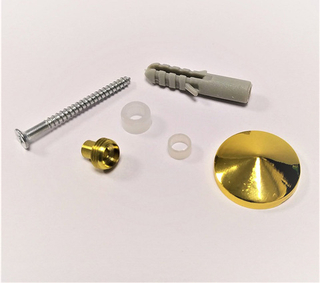 Держатель зеркала D=21 мм, конус, золото (сверло 6 и 8мм) (НТ-20048)