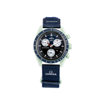 Швейцарские мужские часы Swatch x Omega Bioceramic Moonswatch Mission on Earth SO33G100