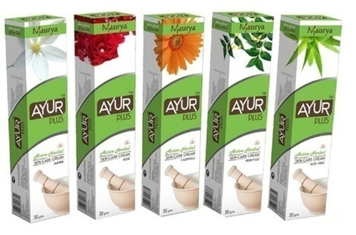 Крем для ухода за кожей Ayur Plus Maurya Аюр Плюс Ним+Тулси 30 гр.