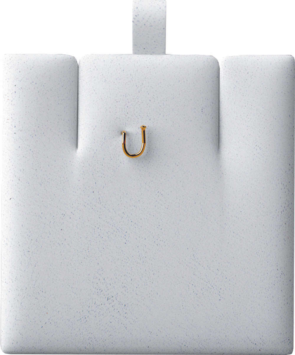 Вкладыш 10/горизонтальный/для серег/подвески/2 прорези/крючок/петелька