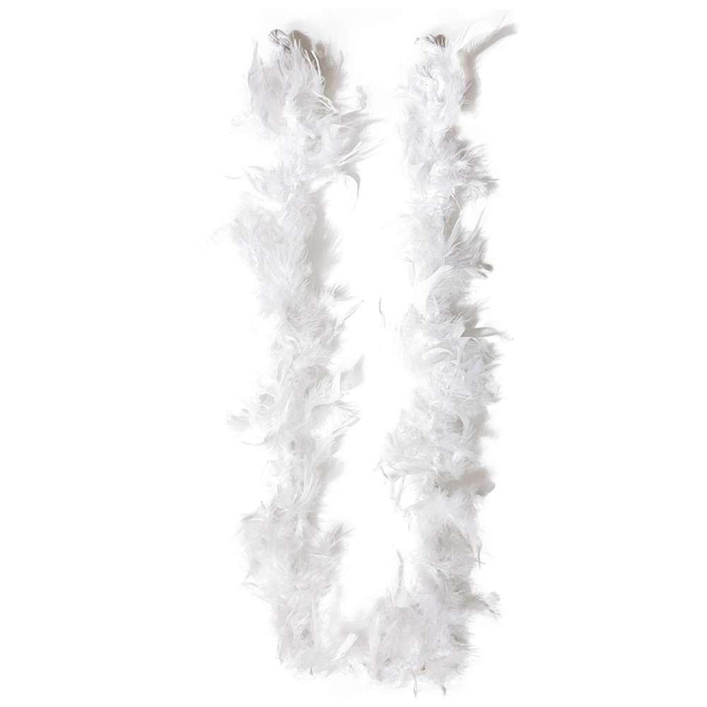 Боа белое 130см