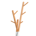 Вешалка напольная Bergenson Bjorn Amundsen, 172 см, белая/натуральное дерево