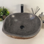 Раковина из речного камня RS-6939 (51*48*15)