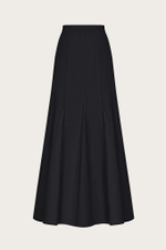 ЮБКА-МАКСИ С КЛИНЬЯМИ ИЗ ЧЕРНОГО ХЛОПКОВОГО ДЕНИМА