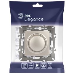 14-4101-04 ЭРА Светорегулятор поворотно-нажимной, 400ВА 230В, IP20, Эра Elegance, шампань | Elegance Шампань