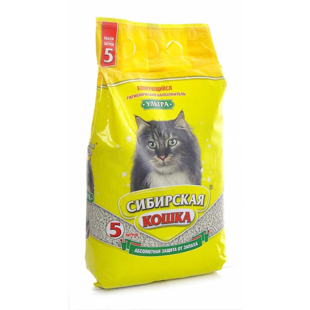 Сибирская кошка Ультра - наполнитель глиняный (комкующийся)