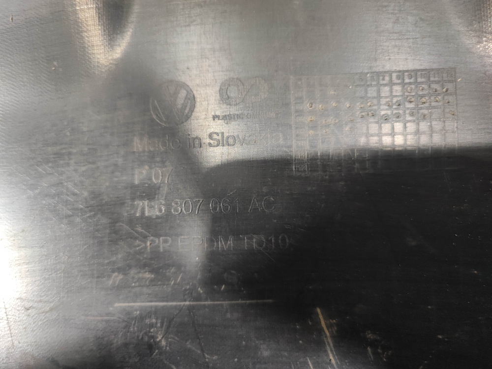 Юбка переднего бампера Volkswagen Touareg 1 06-10 Б/У Оригинал 7L6807061AC9B9