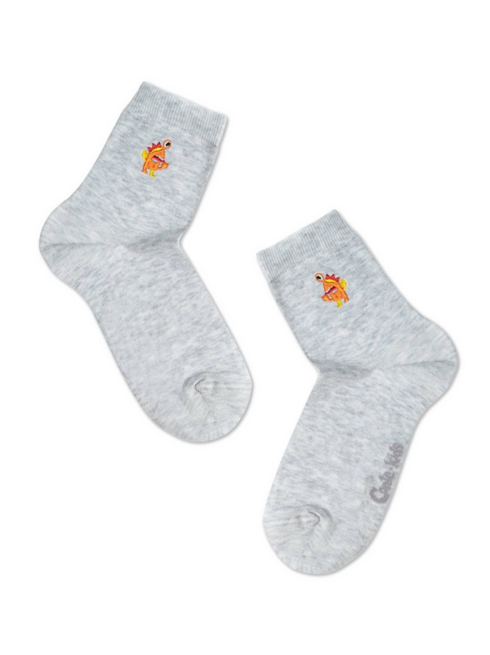 Conte-kids TIP-TOP Однотонные хлопковые носки с вышивкой