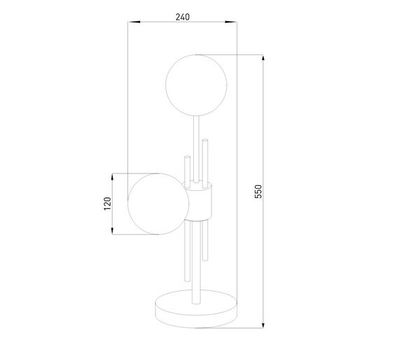 Настольная лампа Eurosvet Volver 01383/2 латунь