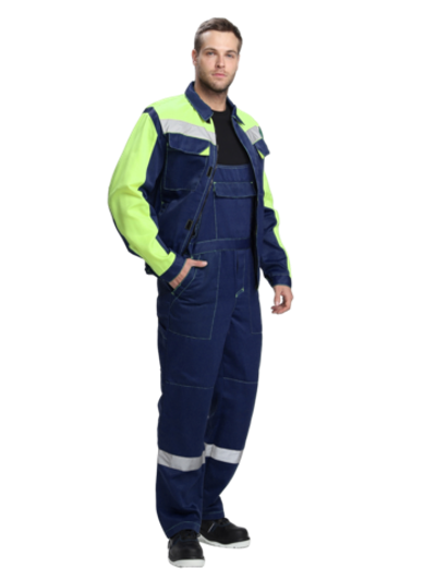 Костюм Сфера-2 СОП CH (тк.Смесовая,210) п/к, т.синий/лимонный