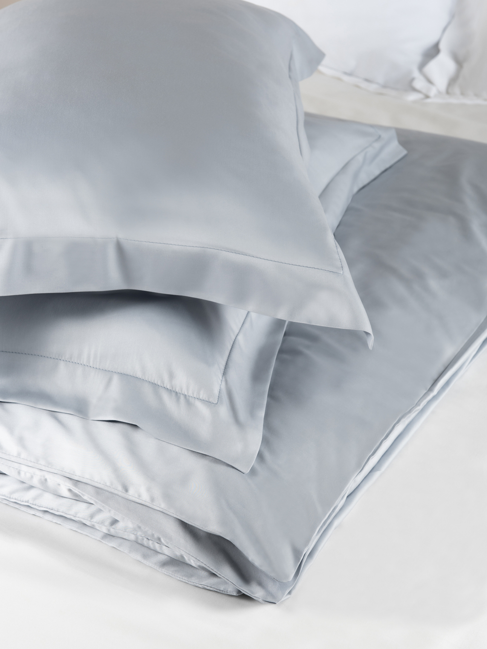 SERENITY Комплект постельного белья, сатин светло-серый
