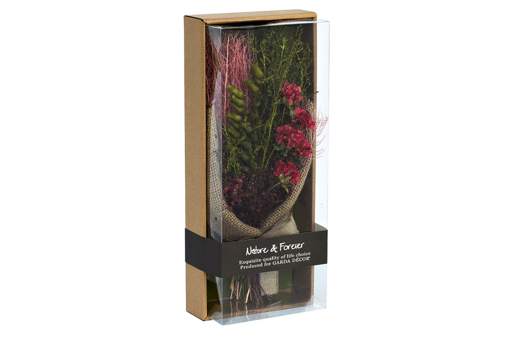 Цветочная композиция искусственная Красные гвоздики Garda Decor 34JN-032