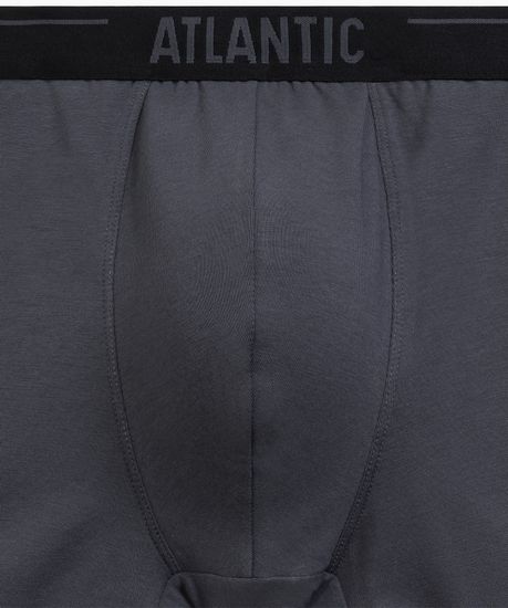 Трусы мужские боксеры (5шт) Atlantic 5SMH-004, хлопок, коричневый + графитовый + черный + фиолетово-серый + каберне