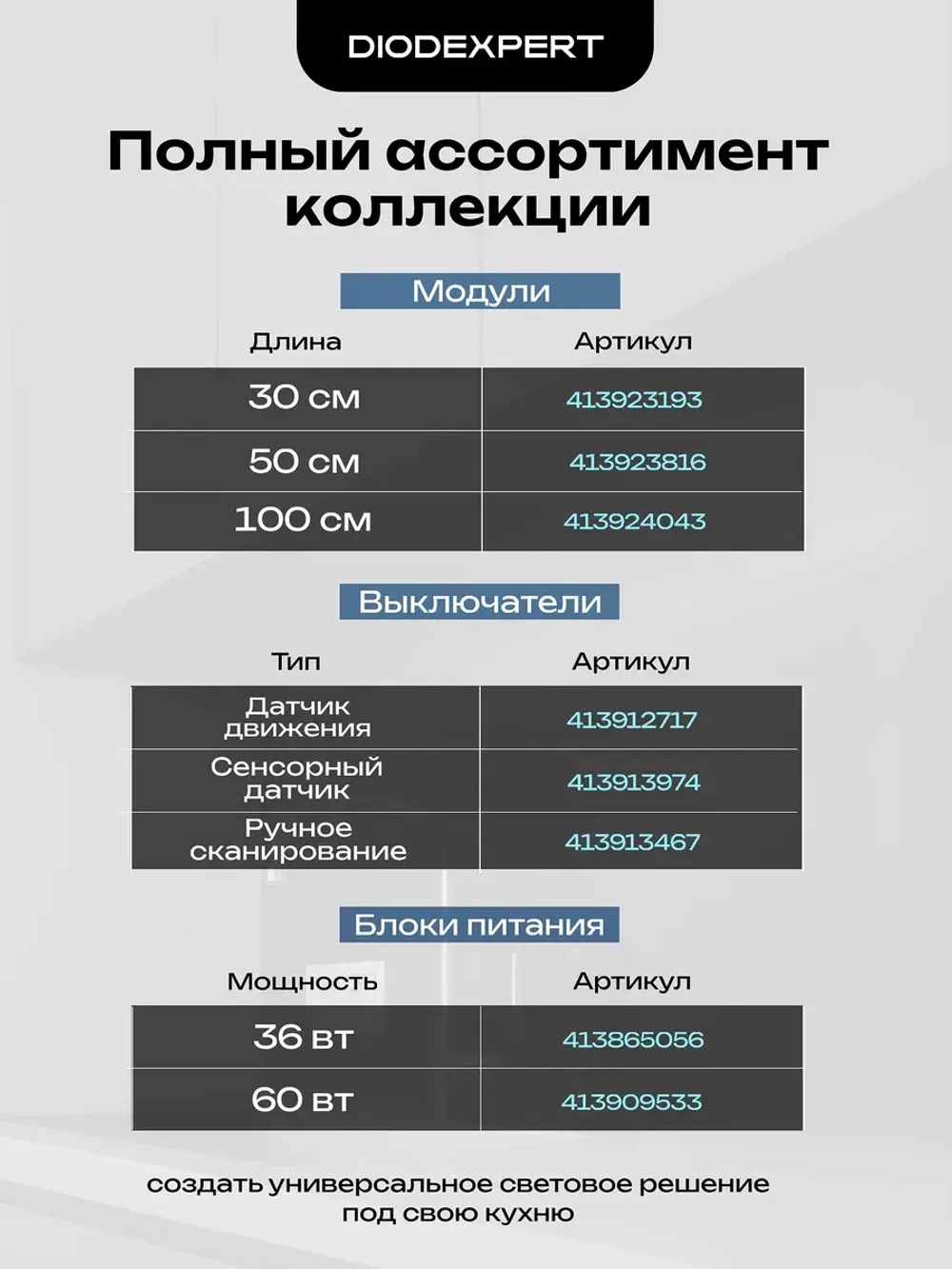 Выключатель с сенсорным включением для светильника