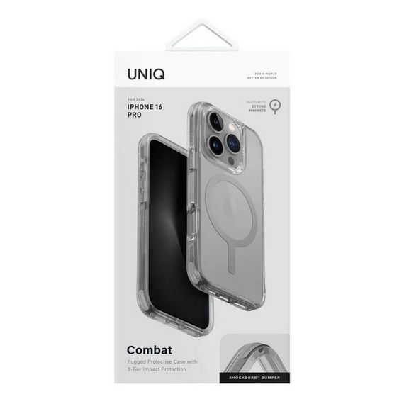 Чехол Uniq Combat MagSafe для iPhone 16 Pro Max серый (IP6.9P(2024)-COMMSGRY)