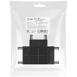 Коннектор питания ЭРА TRM-S5-CT BK для магнитного шинопровода Т-образный черный для системы S5