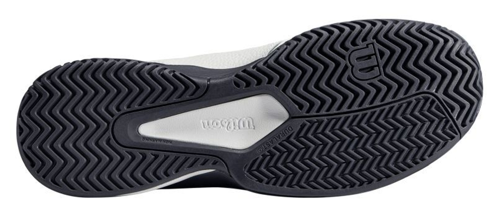 Мужские кроссовки теннисные Wilson Rush Comp LTR - white/white/ebony