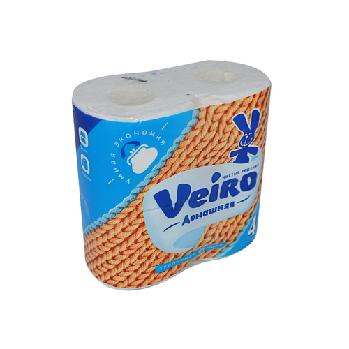 Бумага туал 2-сл Linia Veiro домашняя белая 4шт/12