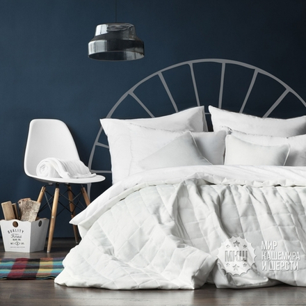 Покрывало на кровать под лен ДЖЕРРИИ (арт. BL02-274-01) - белое