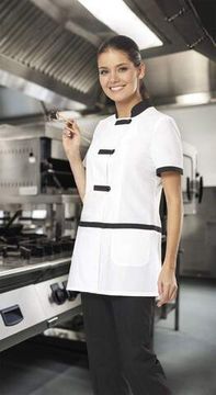 Костюм женский "Азия" (белый/черный)