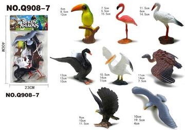 Фигурки "Животные птицы" в пакете 8шт