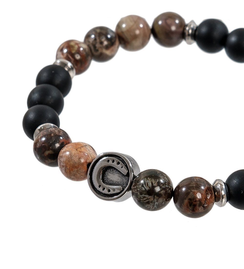 NP-09/1 Браслет из камней «Оникс»