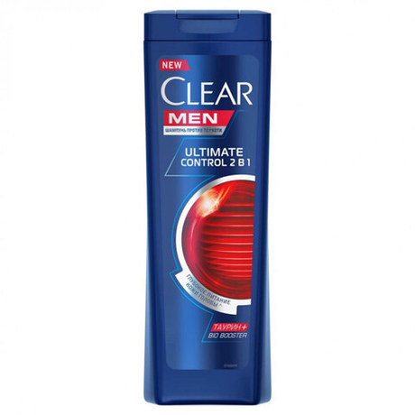 CLEAR Men Шампунь мужской против перхоти Ultimate Control 2в1 400 мл (10487)