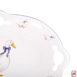 Блюдо овальное Queen's Crown Гуси 37 см