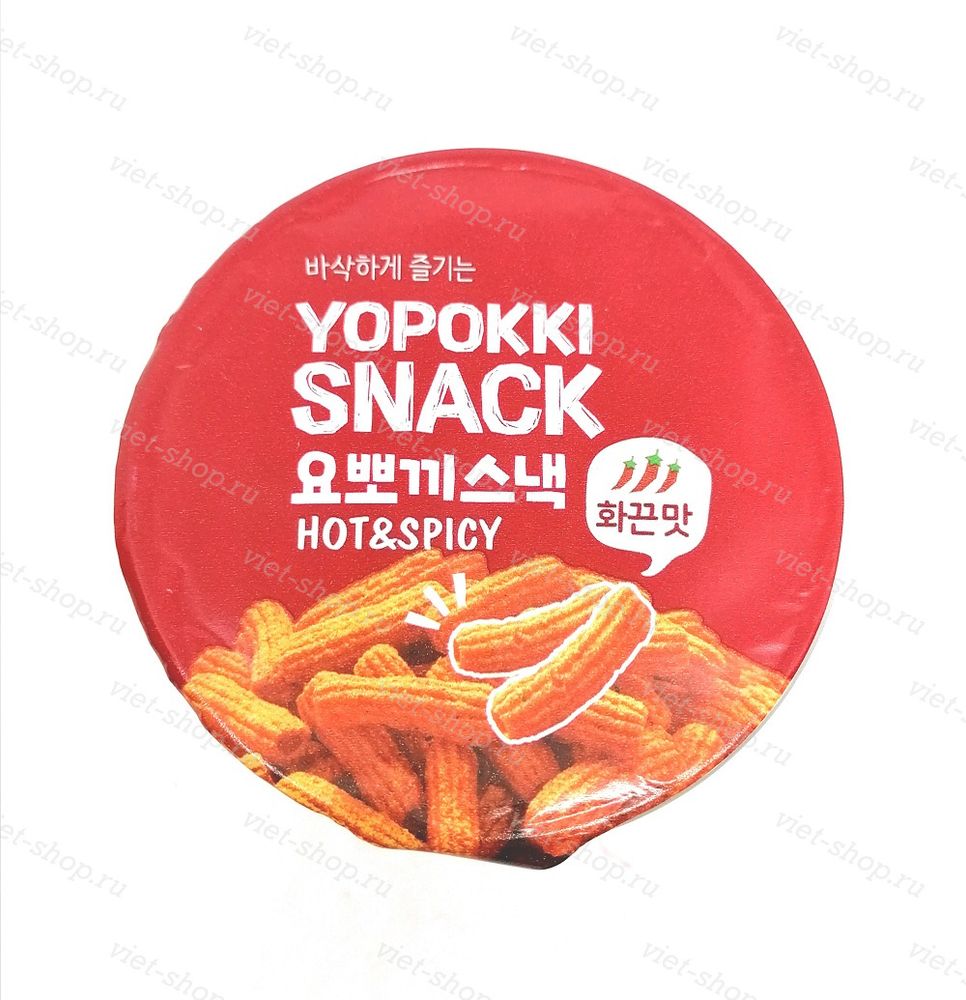 Снэк остро-пряный вкус YOPOKKI SNACK HOT&amp;SPICY, Корея, 50 гр.