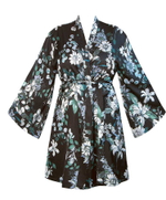 Халат Xena с длинным рукавом (Размер: S) (Цвет: черный с зеленым)