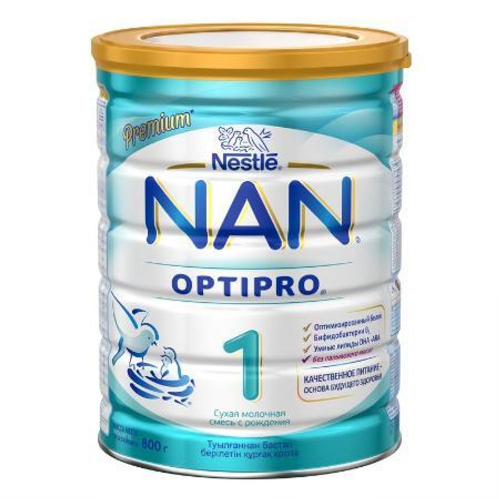 Nestle смесь Nan1 Optipro молочная д/детей с 0 месяцев 800г (цена уже со скидкой-70%) срок до марта