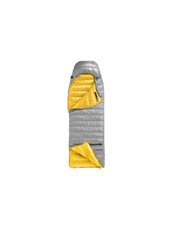 Спальный мешок Naturehike CW400 NH18C400-D с утиным пухом, размер M, серый