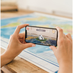 Карта Мира физическая Globen, 1:25 млн., 1200х780 мм, интерактивная, с ламинацией, европодвес