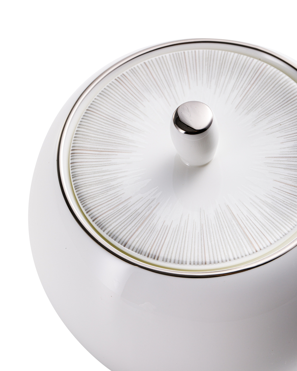 Сервиз чайный 21 предмет на 6 персон Narumi Сверкающая платина