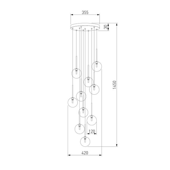 Подвесная люстра TK Lighting 5944 Nilos