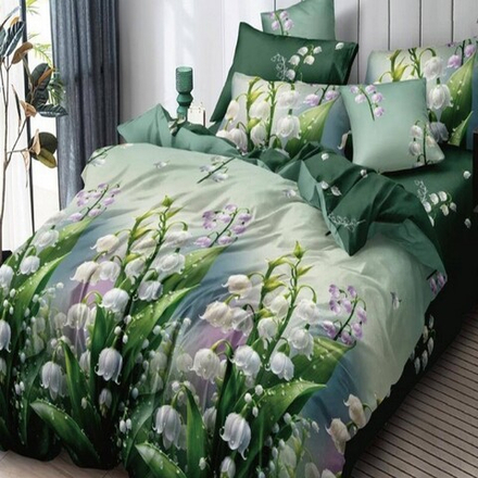 Комплект постельного белья "О. LANDISH", поплин, 100% хлопок, Россия.