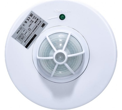 Датчик движения ДД-024В 1100Вт 180-360град 6м IP33 белый IEK LDD11-024B-1100-001