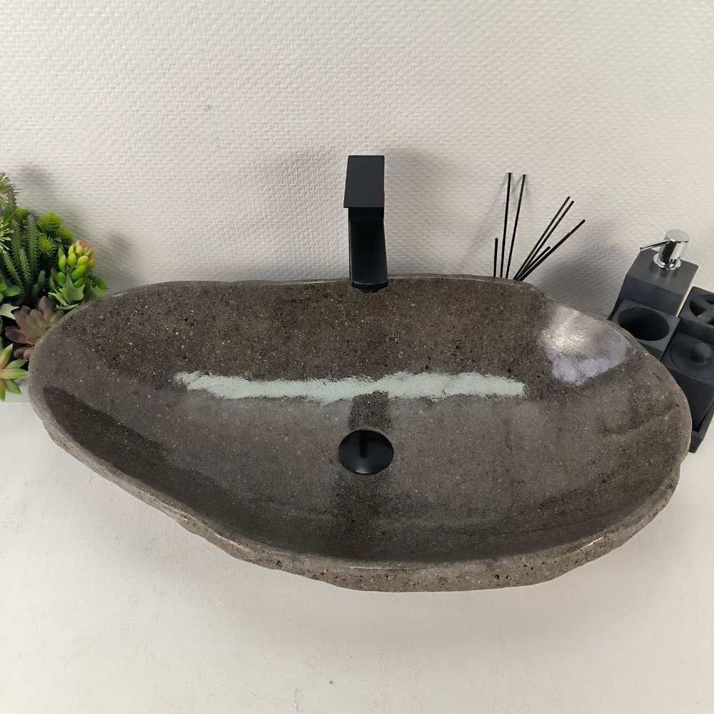 Раковина из речного камня RS-65015 71*41*15 0863
