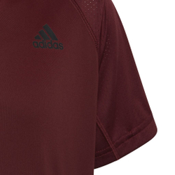 Детская теннисная футболка Adidas Boys Club T-Shirt - shadow red/ acid red