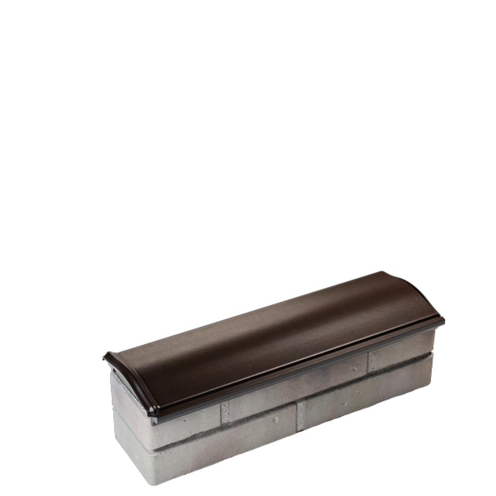 Парапет полимеркомпозитный Monblan 130мм (0,5 кирпич) коричневый