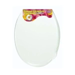 Сиденье для унитаза пластиковое без декора белое