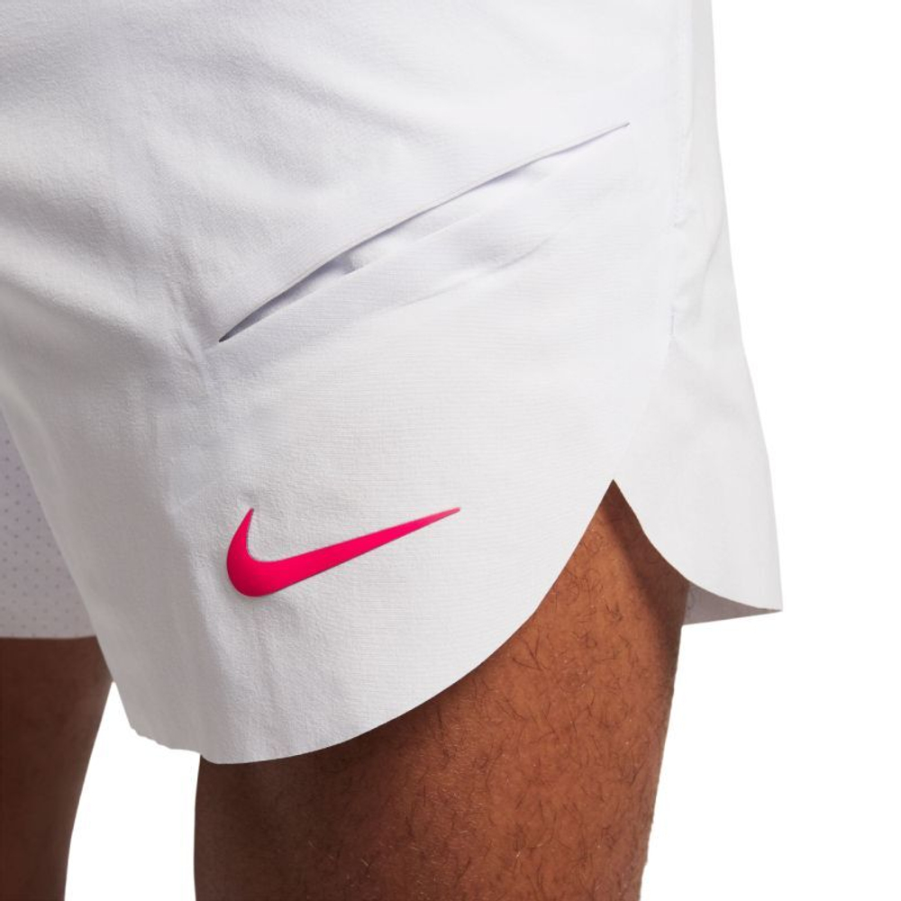 Мужские теннисные шорты Nike Dri-Fit Rafa Short - barely grape/barely grape/siren red