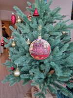 Шар стеклянный "Спас на крови",  ручная роспись