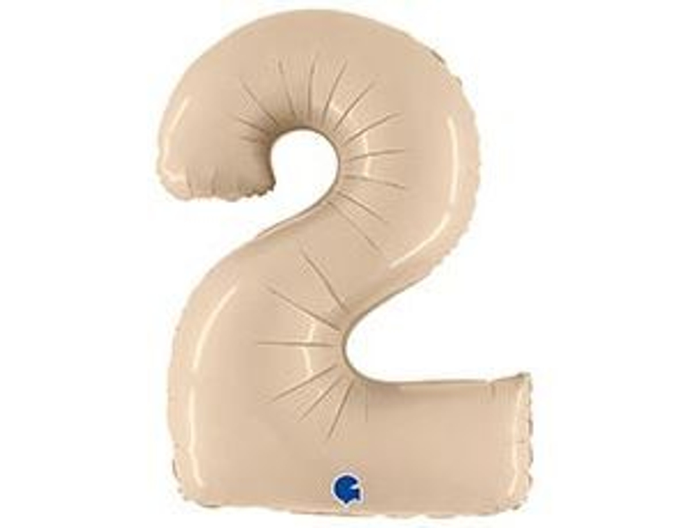 Г ЦИФРА 2 40" Сатин Крем