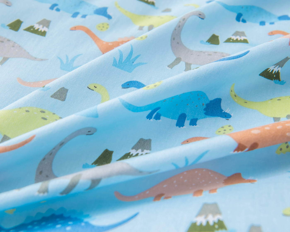 Детское постельное белье Sofi De MarkO Динозаврики голубое
