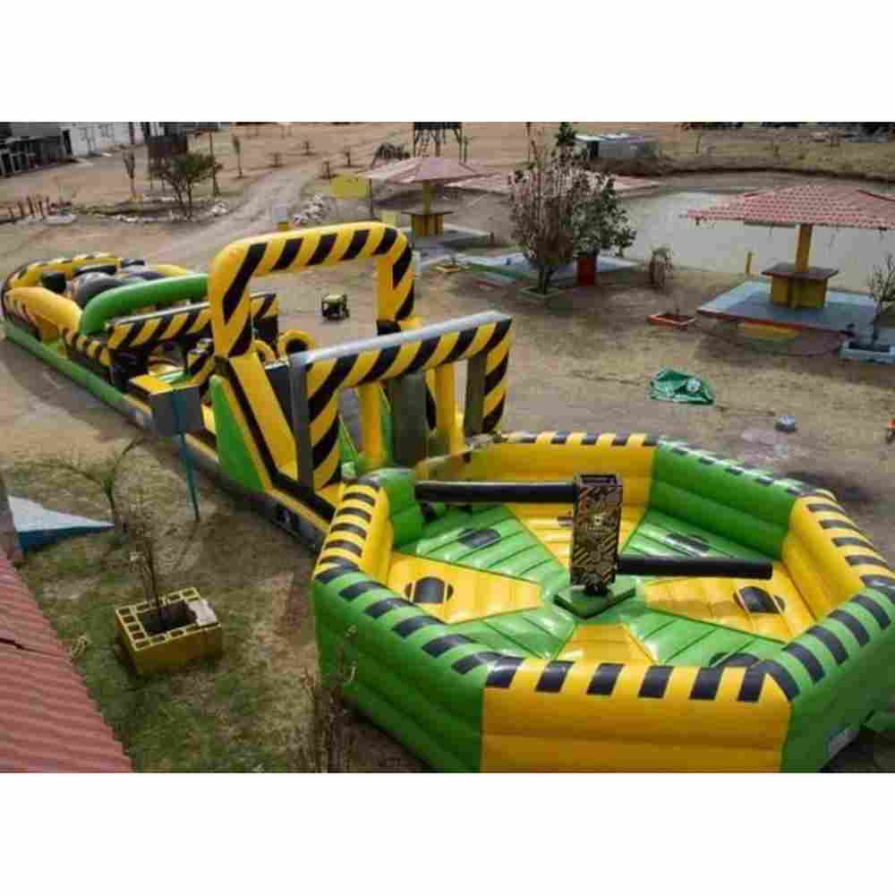 Надувная полоса препятствий для тимбилдинга «Спецобъект», 30×3,5×3,5 м